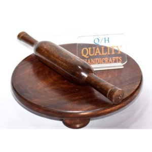 Wooden Premium CHAKLA BELAN/Rolling PIN/ROTI Maker Made up of Sheesham wood [ Size=10 INCH]