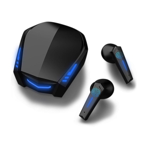 COREGENIX Gaming Pro Bluetooth Bluetooth Headphone In Ear 30 Hours Playback Low Latency IPX5(Splash & Sweat Proof) Black