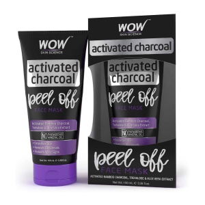 WOW Skin Science Activated Charcoal Face Mask - Peel Off - No Parabens & Mineral Oils (100mL)