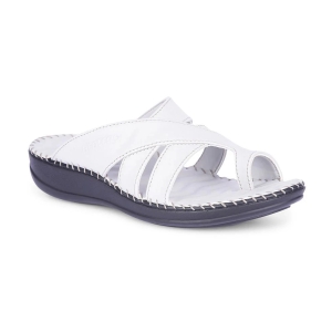 Liberty Light Grey Womens Leather Slipper - None