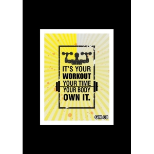 Gym Motivational Quotes White Wall Frame @ Factory price 14X18