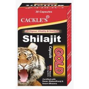 Cackle's Shilajit Gold Ayurvedic 30 x 2 =60 Capsule 60 no.s