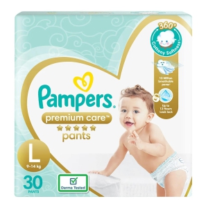 Pampers Premium Care Pants, Extra Large size baby diapers (XL), 108 Count, Softest ever Pampers pants