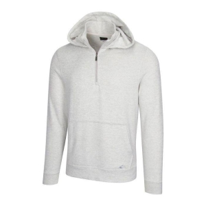 Greg Norman Mens 1/4-Zip Hoodie-GREY / M