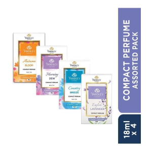 Yardley London - London compact perfume- Assorted pack of 4 Deodorant Spray & Perfume For Women 18 ML ( Pack of 4 )