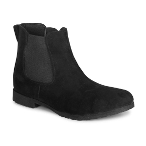 Ishransh - Black Womens Ankle Length Boots - None