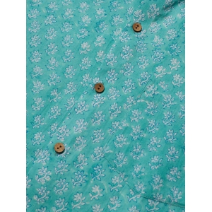 Block Printed Cotton Shirt-XL