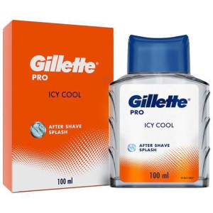 Gillette Pro After Shave Splash - Icy Cool, Soothes & Tone Skin, Provides Relief, Fresh Fragrance, 100 ml