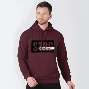 Hoodie Sweatshirt - Burgundy-XXL