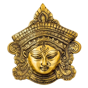 TISYAA - Brass Goddess Durga Idol ( 16 cm )