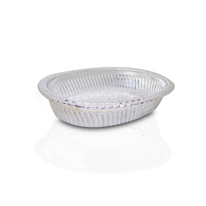 2090 Multipurpose Royal Design Oval Silver Gift Tray