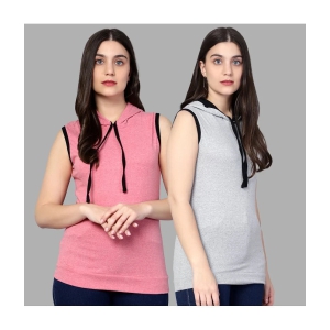 Diaz - Multicolor Cotton Blend Regular Fit Womens T-Shirt ( Pack of 2 ) - None