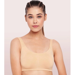 Enamor Low Impact Cotton Sports Bra - Non-Padded -Wire free - High Coverage- SB06-XL / Skin