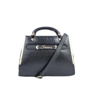 Angel Kiss Textured Croco Fancy Ladies Hand Bag | Long Sling Belt