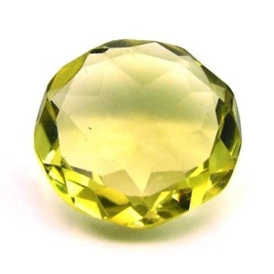 CERTIFIED 9.23Ct A+ NATURAL Lemon Quartz Round Faceted Gemstone