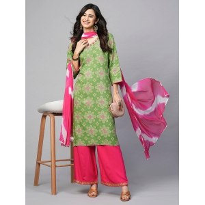 Pastel Harmony: Light Green Colored Ethnic Wear with Palazzo-XL