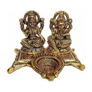 Handa - Brass Laxmi Ganesh Idol ( 15 cm )