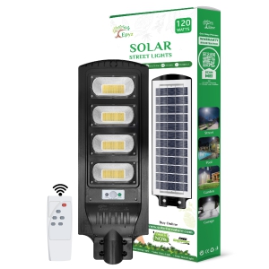120 Watt Solar Street Lights for Garden (Warm Light)-Without Pole