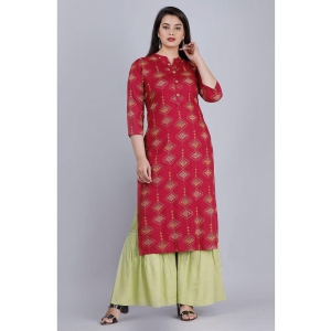 MAUKA - Maroon Straight Rayon Women's Stitched Salwar Suit ( Pack of 1 ) - None