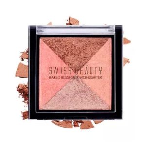 Swiss Beauty Baked Blusher & Highlighter (Shade-01), 7gm