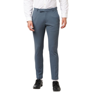 Solemio Dark Grey Slim Formal Trouser ( Pack of 1 ) - None