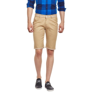 Rodamo  Men Khaki Cotton Shorts