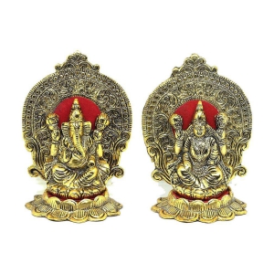 TISYAA - Brass Laxmi Ganesh Idol ( 15 cm )