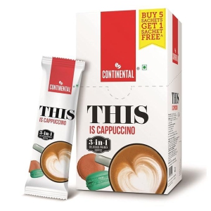 Continental THIS Cappuccino 3 in 1 Premix Instant Coffee 132g (22g*6 Sachets)