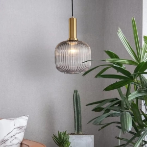 hdc-smoke-grey-glass-mid-century-hanging-lamp-1-light-with-ribbed-glass-shade-blown-glass-ceiling-light