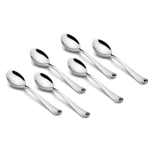 Montavo by Fns Stainless Steel Flair Dinner Spoon-Set of 6 Spoon