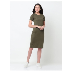 Rigo Cotton Green Bodycon Dress - L