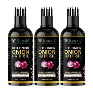 KURAIY Anti Hair Fall Onion Oil 150 ml ( Pack of 3 )