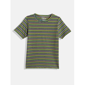 Boys Striped Round Neck T-shirt