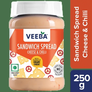 Veeba Sandwich Spread Cheese & Chilli, 250 G