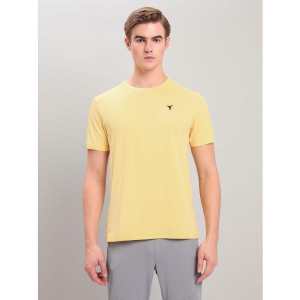 Technosport Yellow Polyester Slim Fit Men's Sports T-Shirt ( Pack of 1 ) - None