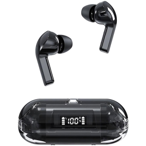 COREGENIX Slide With LED Bluetooth True Wireless (TWS) In Ear 30 Hours Playback Low Latency IPX4(Splash & Sweat Proof) Black