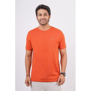 Men's Orange Rust S/J Crew Neck