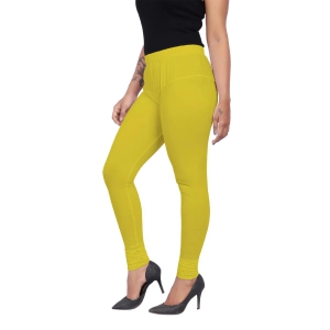 Womens Churidar Leggings - Yellow-Free