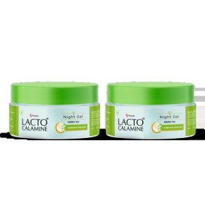 Lactocalamine Green Tea Night Gel Pack of 2x 50g