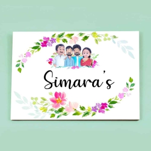 Handpainted Customized Name plate - Family  Name Plate