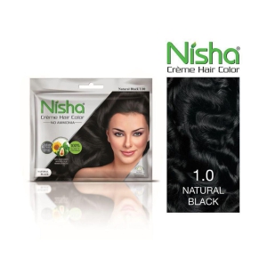 Nisha Cream Hair color Natural Black Hair Color Corrector 40 mL Pack of 10