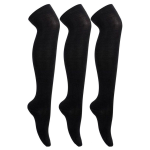 bonjour-black-cotton-stockings-for-women-3-pair-pack