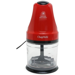 Swiss Military - CHOPMATE Red Electric Push Button Chopper 250W