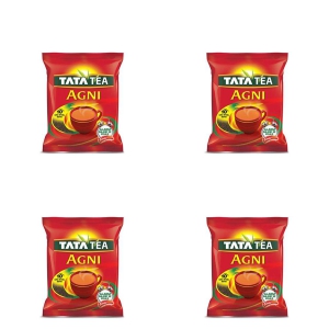 Tata Tea Agni | Strong Chai | Leaf Tea | 250 gm each | Pack of 4 | 1 Kg + Green Elaichi 25 gm