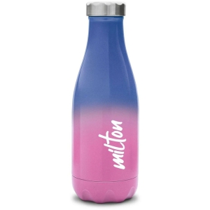 Milton Prudent 350 Thermosteel 24 Hours Hot and Cold Water Bottle, 360 ml, Pink Blue - Pink Blue