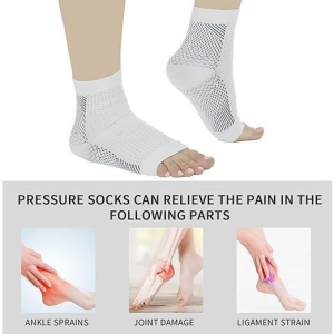 Neuropathy Socks for Women and Men for Relief Swollen Feet and Ankles-Free Size