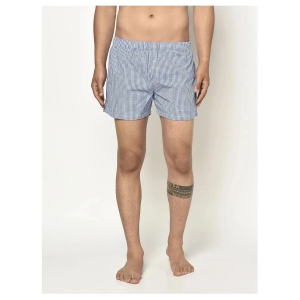 Glito - Blue Cotton Blend Mens Boxer ( Pack of 1 ) - L