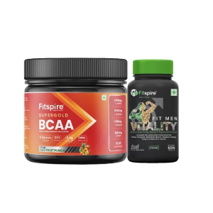 SUPER GOLD BCAA WITH FIT MEN VITALITY-Mix Fruit Punch