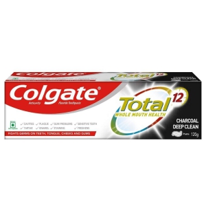 Colgate 120 Gm Cdbox Total Charcoal Deep Clean 12 Hour Protection