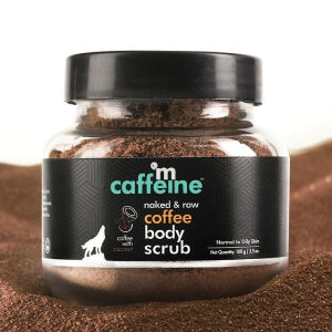 mCaffeine Coffee Body Scrub for Exfoliation and Tan Removal (100gm)